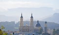 San Francisco, Saint Ignatius Church, mist, fog, California, United States of America, Usa