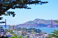 San Francisco, skyline, bay, Golden Gate, bridge, California, United States of America, Usa Royalty Free Stock Photo