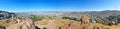 San Francisco, skyline, Corona Heights, hill, hilltop, aerial view, California, United States of America, Usa Royalty Free Stock Photo