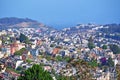 San Francisco, skyline, viewpoint, Buena Vista, hill, hilltop, California, United States of America, Usa Royalty Free Stock Photo