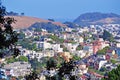 San Francisco, skyline, viewpoint, Buena Vista, hill, hilltop, California, United States of America, Usa Royalty Free Stock Photo