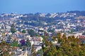 San Francisco, skyline, viewpoint, Buena Vista, hill, hilltop, California, United States of America, Usa Royalty Free Stock Photo