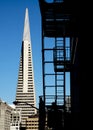 San Francisco, California, United States - circa 2016 - Transamerica Pyramid building Financial District San Francisco Royalty Free Stock Photo