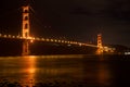 SAN FRANCISCO, CALIFORNIA, UNITED STATES - NOV 25th, 2018: Golden Gate Bridge as seen from Fort Point overlook is Royalty Free Stock Photo