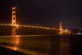 SAN FRANCISCO, CALIFORNIA, UNITED STATES - NOV 25th, 2018: Golden Gate Bridge as seen from Fort Point overlook is Royalty Free Stock Photo