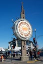 SAN FRANCISCO, CALIFORNIA, UNITED STATES - NOV 11th, 2018: People visit Fisherman`s Wharf Royalty Free Stock Photo