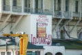 SAN FRANCISCO, CALIFORNIA, UNITED STATES - 29 October 2022: Indians Welcome graffiti on Alcatraz Island