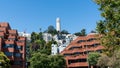 Coit Tower San Francisco California in a blue sky day USA Royalty Free Stock Photo