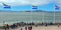 SAN FRANCISCO, CALIFORNIA/USA - AUGUST 7 : Pier 39 in San Francisco on August 7, 2011. Unidentified people. Royalty Free Stock Photo