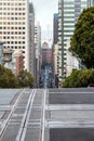 SAN FRANCISCO, CALIFORNIA/USA - AUGUST 6 : A typical street in S Royalty Free Stock Photo