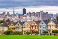 San Francisco, California, USA from Alamo Square Royalty Free Stock Photo