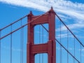 San Francisco, California, USA: Golden Gate Bridge, Strait and National Recreation Area Royalty Free Stock Photo