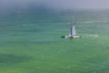 Sailboat sailing on the San Francisco Bay, California, USA Royalty Free Stock Photo