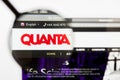 San Francisco, California, USA - 29 March 2019: Illustrative Editorial of Quanta Consultancy Services website homepage