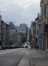 San Francisco sloping road