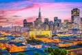 San Francisco, California, USA Skyline Royalty Free Stock Photo