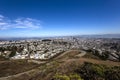 San Francisco, California, USA, from Twin Peaks Royalty Free Stock Photo