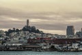 San Francisco California Winter Morning 2019 Fisherman Wharf Royalty Free Stock Photo