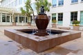 San Francisco, California: YODA Fountain. Fountain a statue of the Star Wars character Yoda, installed at the Lucasfilm Royalty Free Stock Photo