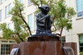 San Francisco, California: YODA Fountain. Fountain a statue of the Star Wars character Yoda, installed at the Lucasfilm Royalty Free Stock Photo