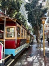Historic cable cars in San Francisco, California