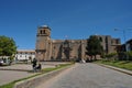 San Francisco Cathedral is located in Cusco, Peru Royalty Free Stock Photo