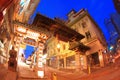 San Francisco Chinatown Gate at Night Royalty Free Stock Photo