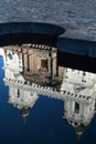 San Francisco Church reflection, Quito, Ecuador Royalty Free Stock Photo