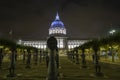 San Francisco, City Hall night view, illuminated Royalty Free Stock Photo