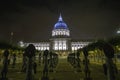 San Francisco, City Hall night view, illuminated Royalty Free Stock Photo