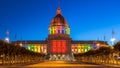 San Francisco City Hall in Rainbow Colors Royalty Free Stock Photo