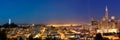 San Francisco Cityscape at Dusk Royalty Free Stock Photo