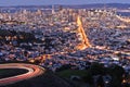 San Francisco Cityscape at Night Royalty Free Stock Photo