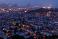 San Francisco cityscape panorama with view of the financial dist Royalty Free Stock Photo