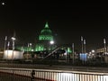 San Francisco Civic Center playground has new perimeter lights.