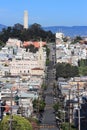 San Francisco Coit Tower skyline Royalty Free Stock Photo