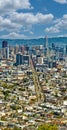 San Francisco Down Divisadero from Twin Peaks