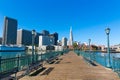 San Francisco downtown from pier 7 California Royalty Free Stock Photo