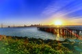 San Francisco Downtown Sunset Royalty Free Stock Photo