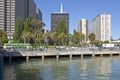 San Francisco Embarcadero Boulevard and pacific ocean.