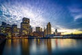 San Francisco Embarcadero at Night Royalty Free Stock Photo