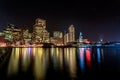 San Francisco Embarcadero at Night Royalty Free Stock Photo