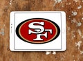 San Francisco 49ers american football team logo Royalty Free Stock Photo