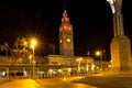 San Francisco Ferry Building at Night Royalty Free Stock Photo