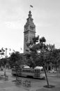 San Francisco Ferry Building with PCC streetcar Royalty Free Stock Photo