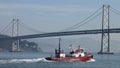 San Francisco Fire Dept fire boat Oakland Bay Bridge