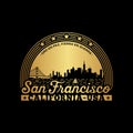 San Francisco, California. San Francisco Logo design template. Vector and illustration.