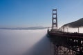 San Francisco Golden Gate Bridge and fog Royalty Free Stock Photo