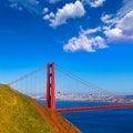 San Francisco Golden Gate Bridge Marin headlands California Royalty Free Stock Photo