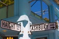 San Francisco Haight Ashbury street sign junction California Royalty Free Stock Photo